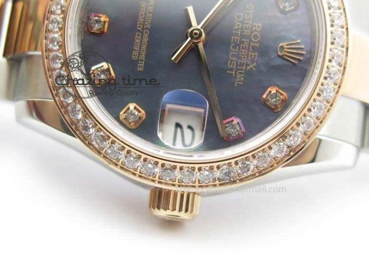 SS Bracelet RG Dial On BP-Maker DateJust V2 Diamond RG A2824 Edition MOP 31mm Best Markers SS 1128